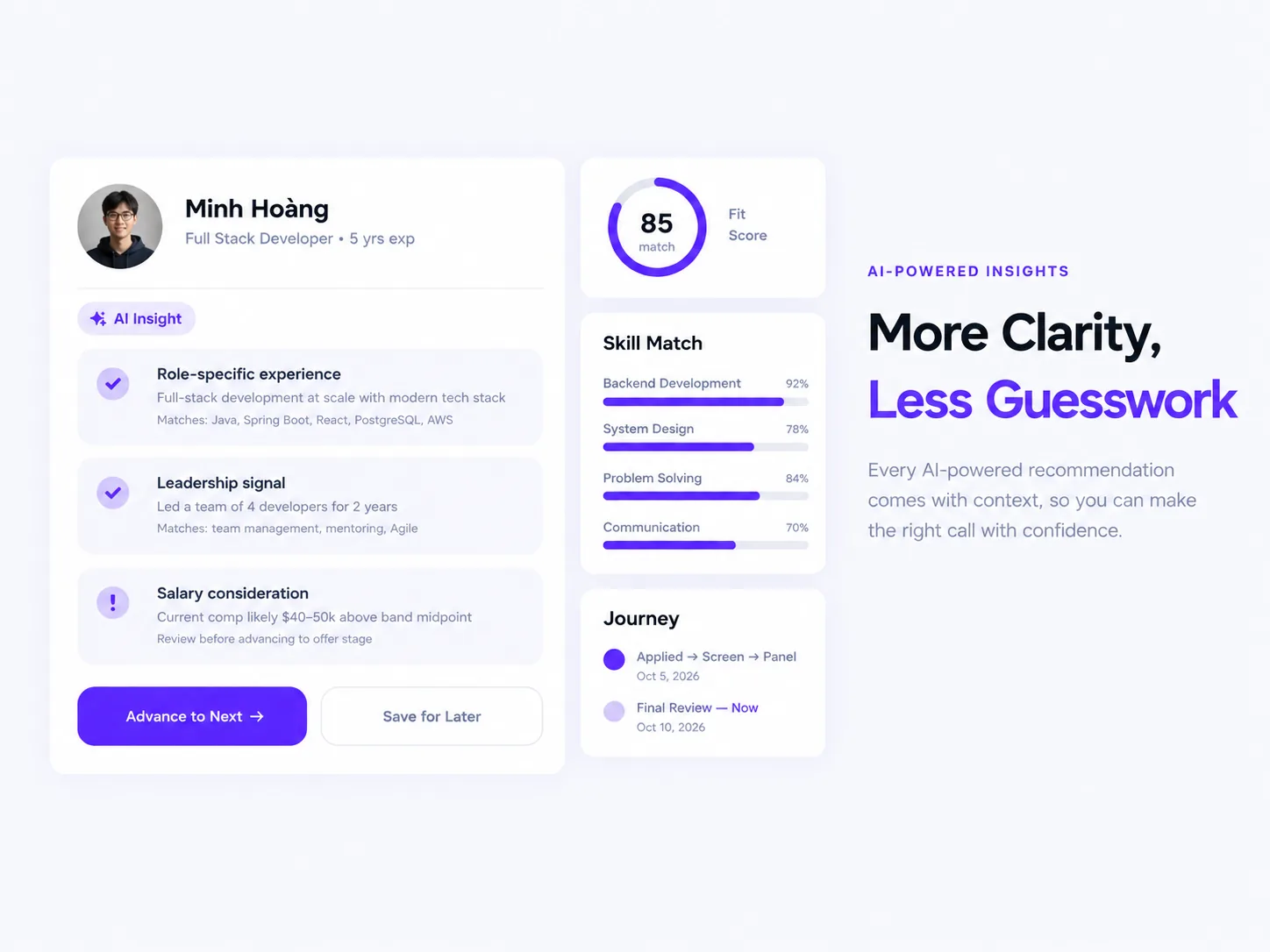 AI phân tích CV và chấm điểm phù hợp trên UCTalent